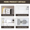 35" x 28" Inches Medicine Cabinet with 3 Colors LED Light,Defogging Function,Bathroom Mirror Cabinet with Cosmetic Storage Rack and Hair Dryer Holder - 2 of 4