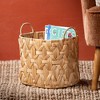 Sullivans 14.75", 13.25" & 10.75" Braided Wicker Basket Set of 3, Natural - image 3 of 4