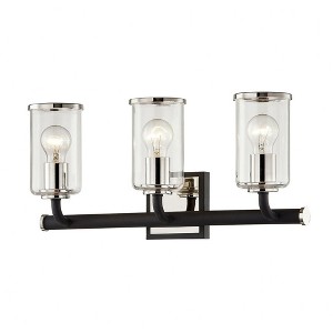 Troy Lighting Aeon 3 - Light Vanity in  Carbide Black Clear Shade - 1 of 1
