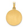 Black Bow Jewelry 14k Yellow Gold Hollow Guardian Angel Medal Pendant - 3 of 4