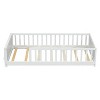 NicBex Twin Size Floor Platform Bed,Toddler Floor Bed with Built-in Book Storage Rack,Montessori Floor Bed for Kids,Wood Slats Support - 2 of 4