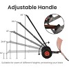 29 Inch Heavy Duty Wheeled Snow Shovel with Adjustable 5-Position Handle and Multi-Angle Carbon Steel Blade - 4 of 4