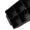 Unique Bargains 6-Cavity Square Ice Tray with Clear Lid Hand Wash Only Silicone 7.09"x4.53"x2.17" 1 Pc - 3 of 3