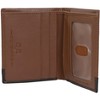 Jack Abrahams - Jack Abrahams Goat Nappa Leather Bi-Fold Wallet with ID Window Cognac/Black - 4 of 4