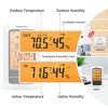 Thermopro Tp67 Weather Station Wireless Indoor Outdoor Thermometer Digital  Hygrometer Barometer With Cold-resistant And Waterproof Temperature Monitor  : Target