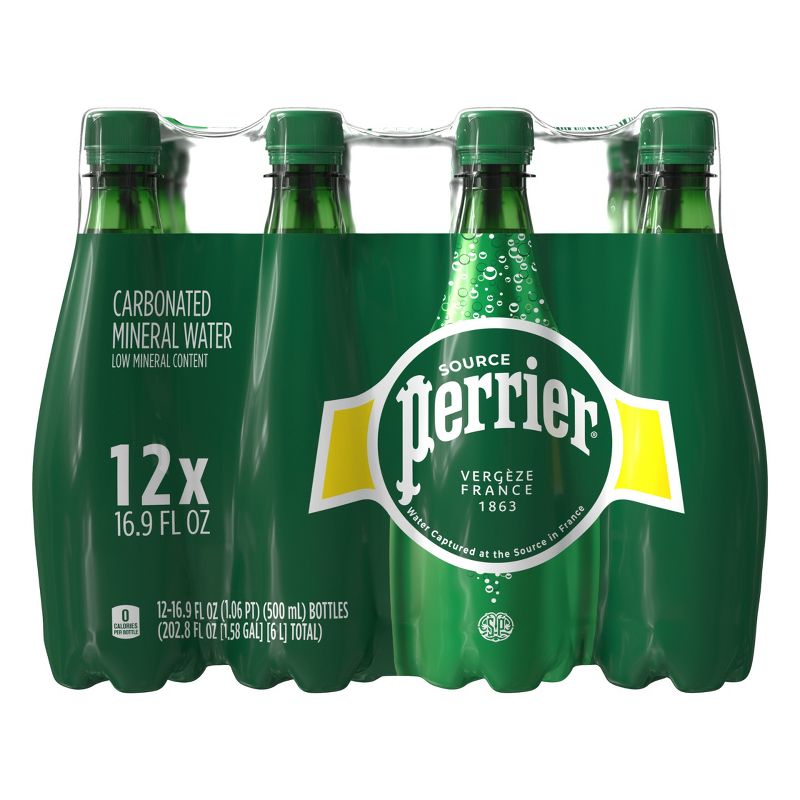 Perrier Carbonated Mineral Water - 12pk/16.9 fl oz Bottles, 1 of 10