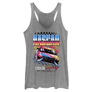 Womens NASCAR Stock Car Racing Daytona Beach Racerback Tank - 1 of 4