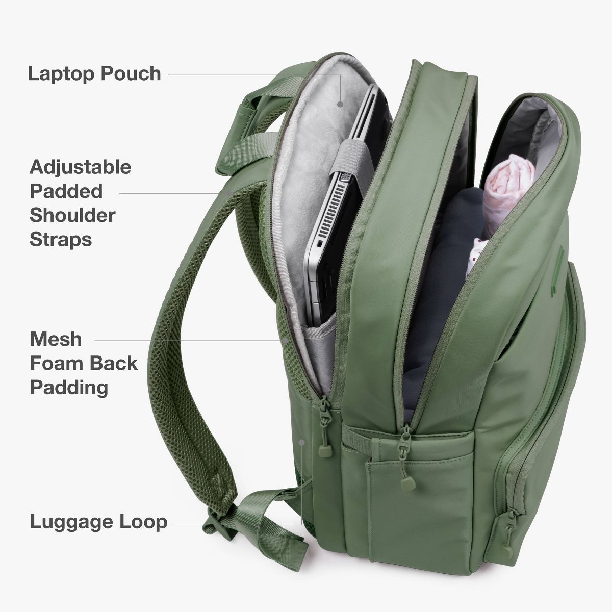 Traveler’s Choice Edinburgh Carry On Luggage and Backpack Set - thumbnail 5