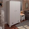 Vtec Trading Light Gray Modern Style Wardrobe Cabinet - 2 of 3