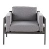 NicBex Polyester Accent Chair,Upholstered Living Room Chairs with Mid-Height Back and Wood Panel,Comfy Armchair,Accent Chairs for Living Room - 2 of 4