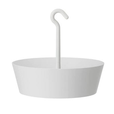 Tree Nest Sunny Smooth Round Hanging Planter, White