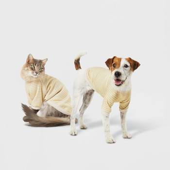 Stripe Lightweight Dog Sweatshirt - Cream - Boots & Barkley™
