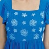 Collections Etc Embroidered Smock Back Dress - 3 of 4