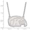 Black Bow Jewelry 14k White Gold Kent State Golden Flashes NCAA Necklace 18 Inch - 2 of 4