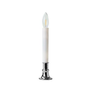 IMC Electric Candle with Warm White LED Bulb and Timer, Dark Pewter, 9in - 1 of 2