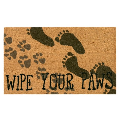 1'6x2'6 Wipe Your Paws Doormat Natural - Threshold™ : Target