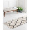 Unique Loom    Hygge Shag Trellis Area Rug - 3 of 4