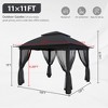 YARDSIGHT 11x11 Pop Up Gazebo Tent with Mosquito Netting – Quick Set Up, Water-Resistant Outdoor Canopy for Patio, Garden, Backyard - 3 of 4