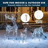 Joyfy 3 Pcs Christmas Yard Lights Outdoor Decoration, Deer Family with LED Lights, Reindeer Christmas Indoor Outdoor Decorations for Yard Garden Lawn - image 3 of 4