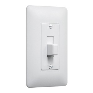 TayMac Masque White 1 gang Plastic Toggle Wall Plate Cover 5 pk - 1 of 1