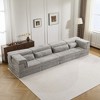 Whisen Modern Compression Loveseat, Convertible Floor Sofa Bed,DIY Boneless Modular Sectional Couch, No Assembly Required - 2 of 4