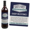 Big Dot of Happiness Daddy's First Milestones - Gift For Men - Wine Bottle Label Stickers - Set of 4 - 3 of 4