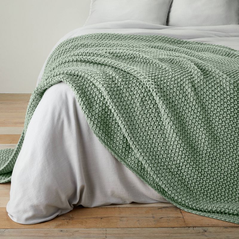 Chunky Knit Bed Blanket - Casaluna™, 5 of 12