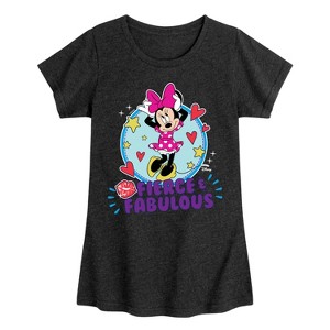 Girls' - Disney - Fierce And Fabulous Fitted Short Sleeve Graphic T-Shirt - 1 of 4