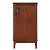43.5" Curio Display Cabinet, Glass Display Cabinet with Adjustable Shelves, Wooden Storage Cabinet for Kitchen Living Room Bedroom Office - 3 of 4