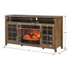 TOBILI 55 inch TV Media Stand with Fireplace KD Inserts Heater,Reclaimed Barnwood Color - 4 of 4