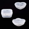 JDICTION 3-Piece Silicone Dish Resin Molds, Flower Heart Square Epoxy Casting Trays For Jewelry Soap Candle Holder Storage Container - 4 of 4