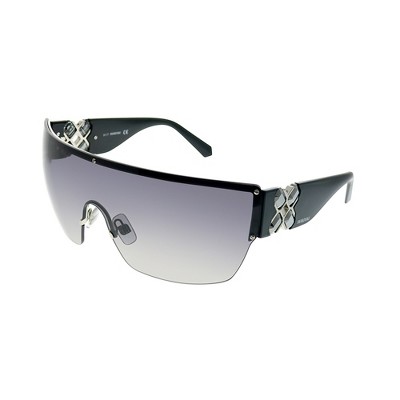 Swarovski Sk0142 01b Womens Shield Sunglasses Black 0mm : Target
