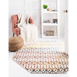 Unique Loom Matrix Trellis Collection Area Rug - Diamonds - 1 of 4
