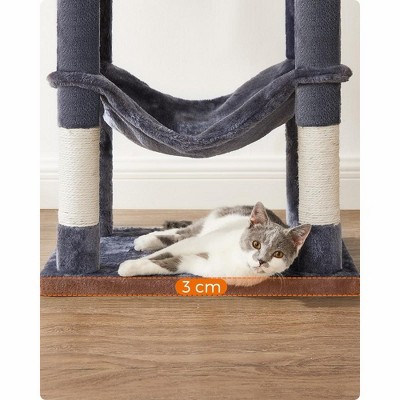 Feandrea 56.3'' Beige Multi-Level Cat Tree with Sisal Posts