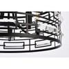 Elegant Lighting Kennedy 18.5 inch pendant in black - 4 of 4