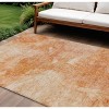 Salmon Peach And Ivory Nautical Washable Indoor Outdoor Area Rug - 2 of 4