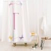 Deny Designs April Lane Art Simple Bow Monogram Shower Curtain - 2 of 3