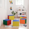 ECR4Kids SoftZone Cozy Cube Seating Set, Flexible Foam Seats with Handles, 5-Piece - 4 of 4