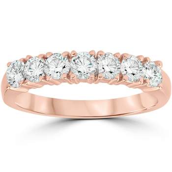 Pompeii3 1ct Diamond Rose Gold Wedding Anniversary Ring 14K