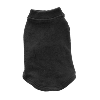 Gooby Stretch Fleece Cold Weather Dog Vest, Medium, Black