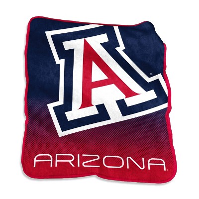 NCAA Arizona Wildcats Logo Brands Raschel Throw Blanket