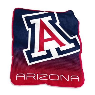 NCAA Arizona Wildcats Logo Brands Raschel Throw Blanket