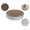 THE LICKER STORE Nelson Modern Cardboard Round Bowl Cat Scratcher with Catnip - 3 of 4