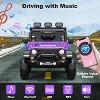 Ride on Car with 6 EVA Wheels&4WD, 12V Battery Powered Electric Car for Kids, Electric Vehicle with Remote Control, 3 Adjustable Speeds - 4 of 4