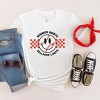 Simply Sage Market Women's Checkered Summer Nights Short Sleeve Graphic Tee - 3 of 4