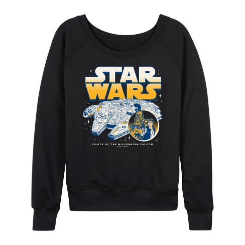 Women's - Star Wars - Han Chewy Mil Falc Lightweight French Terry Slouchy - image 1 of 4