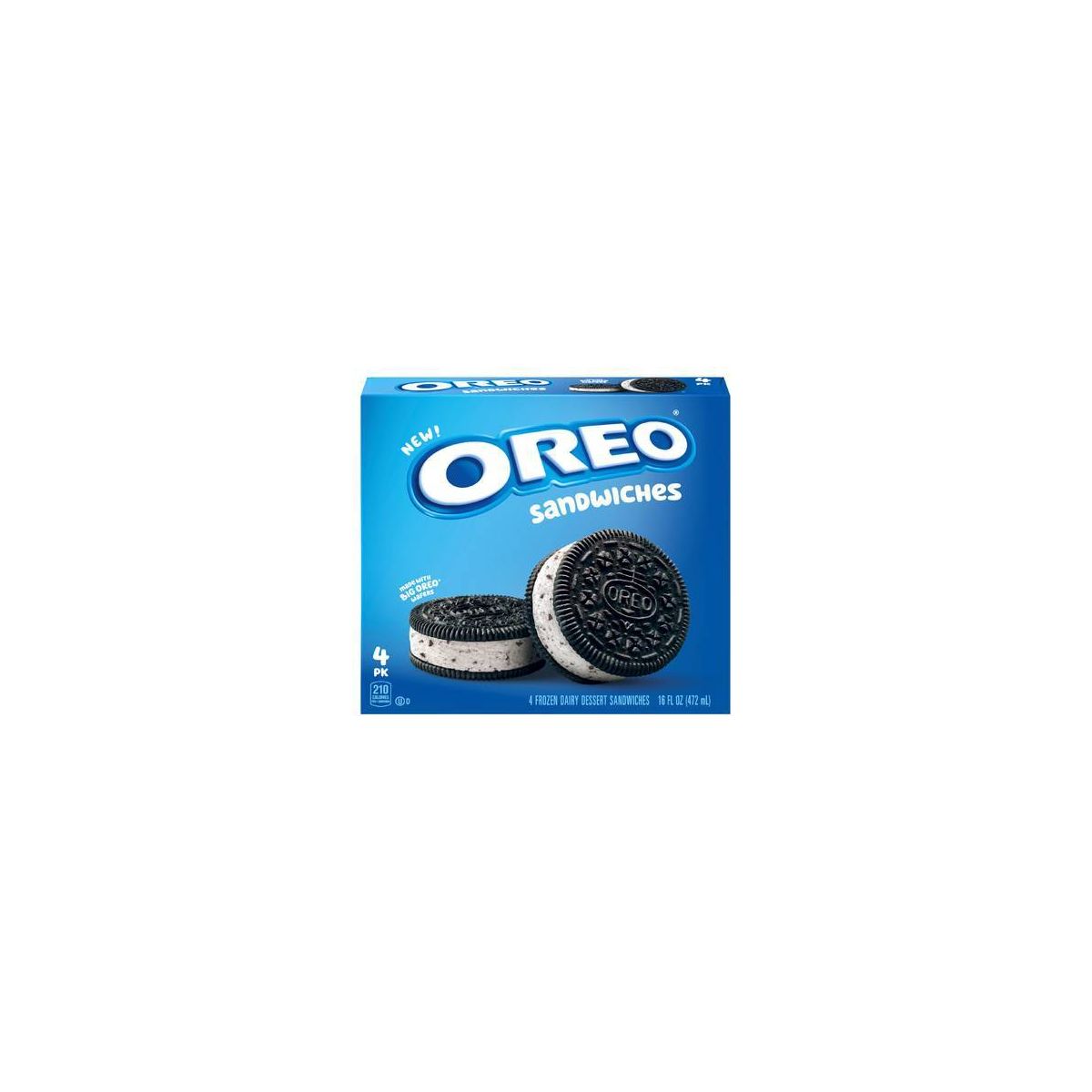 Oreo Ice Cream Dessert Sandwich - 4pk/16 fl oz