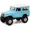 Toyota Land Cruiser FJ40 Light Blue with White Top "Xtreme Off-Road" Series 1/24 Diecast Model by New Ray - 2 of 3