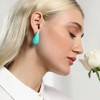 SOHI Women's Sea Green The Medium Shell Stud Earrings - 4 of 4