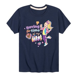 JoJo Siwa Time Of My Life Short Sleeve Graphic T-Shirt - Navy - 2T - 1 of 3